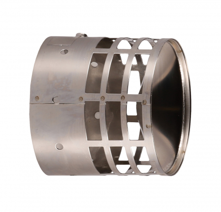 Accesorii sisteme evacuare centrale - Grila inox monotub pentru evacuare gaze arse centrale termice