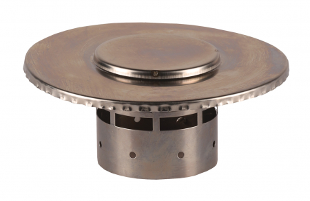 Accesorii sisteme evacuare centrale - Terminatie inox monotub pentru evacuare verticala a gazelor arse centrale termice