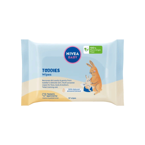 Șervețele umede - Servetele umede Nivea Toddies, 57 buc