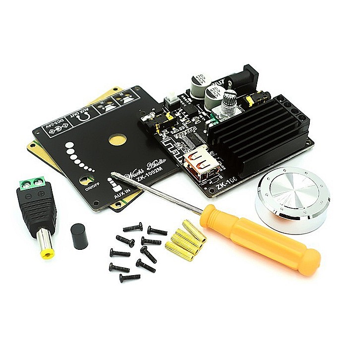 Amplificator audio 2x50W ZK-502M, bluetooth 5.0 [3]