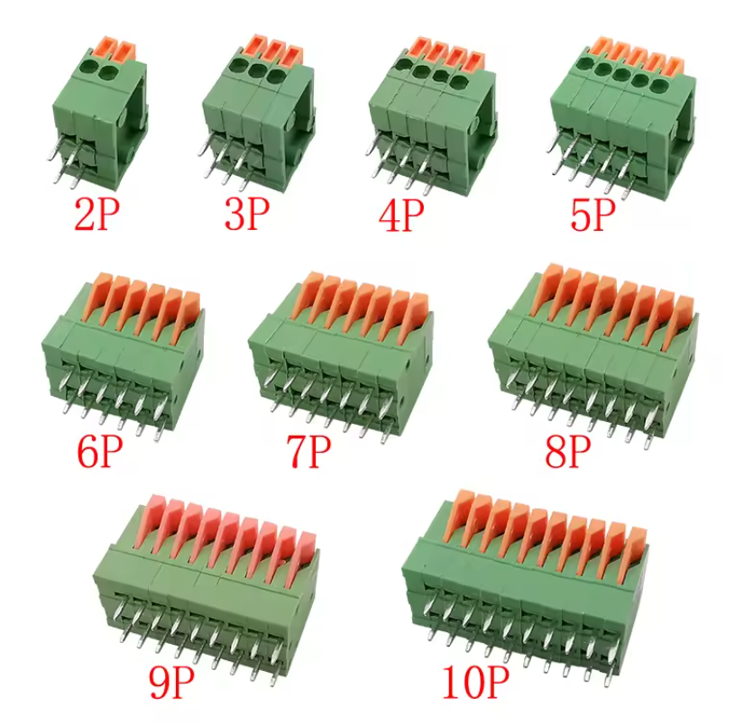 Bloc terminal 8pini KF141R, pas de 2.54 mm [4]