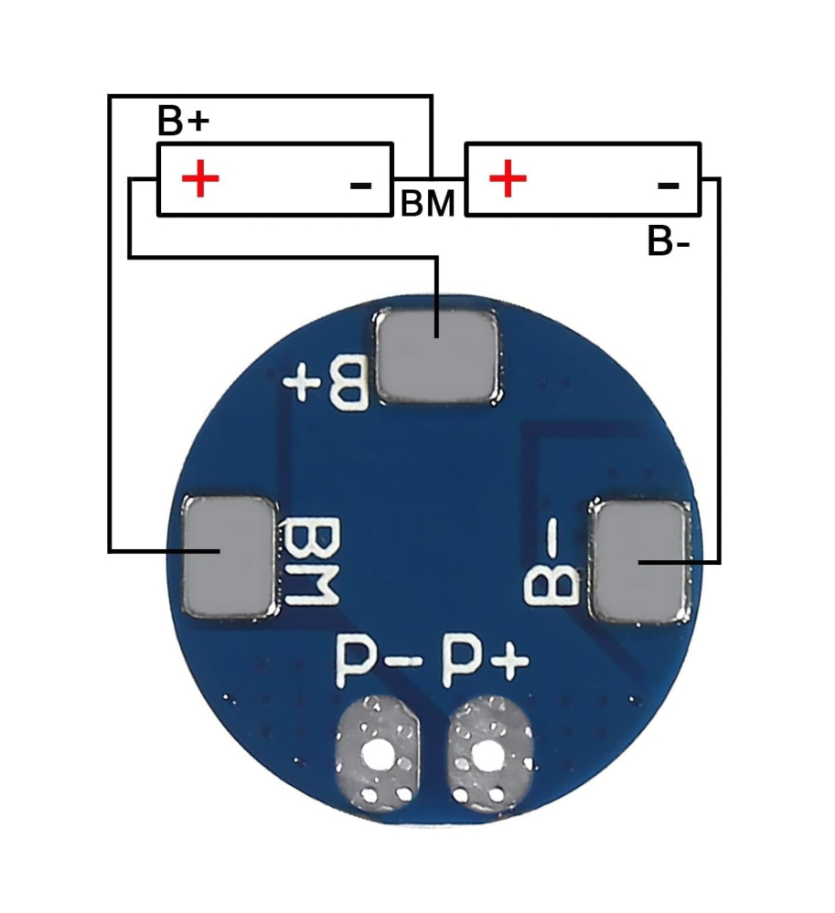BMS 2S 5A fara balansare pentru baterii Li-ion (8.4V) [3]