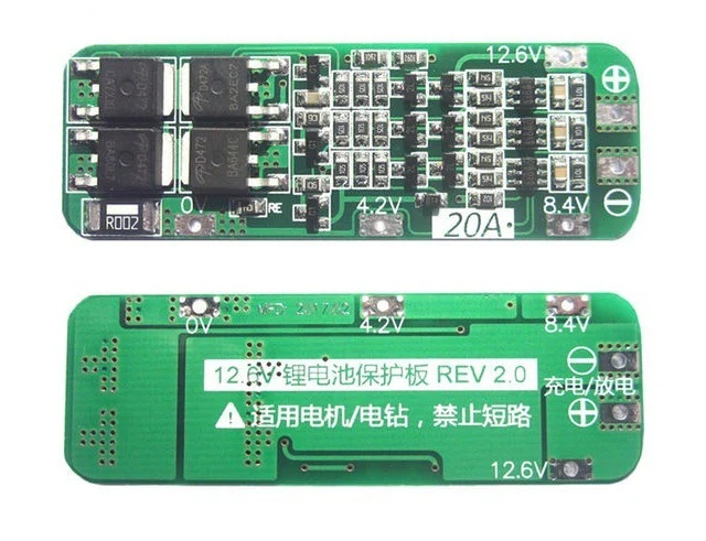 BMS 3S 20A fara balansare pentru baterii Li-ion (12.6V) [2]