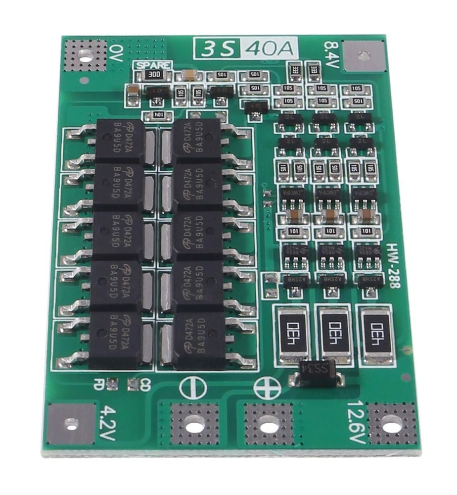 BMS 3S 40A cu balansare pentru baterii Li-ion (12.6V) [2]