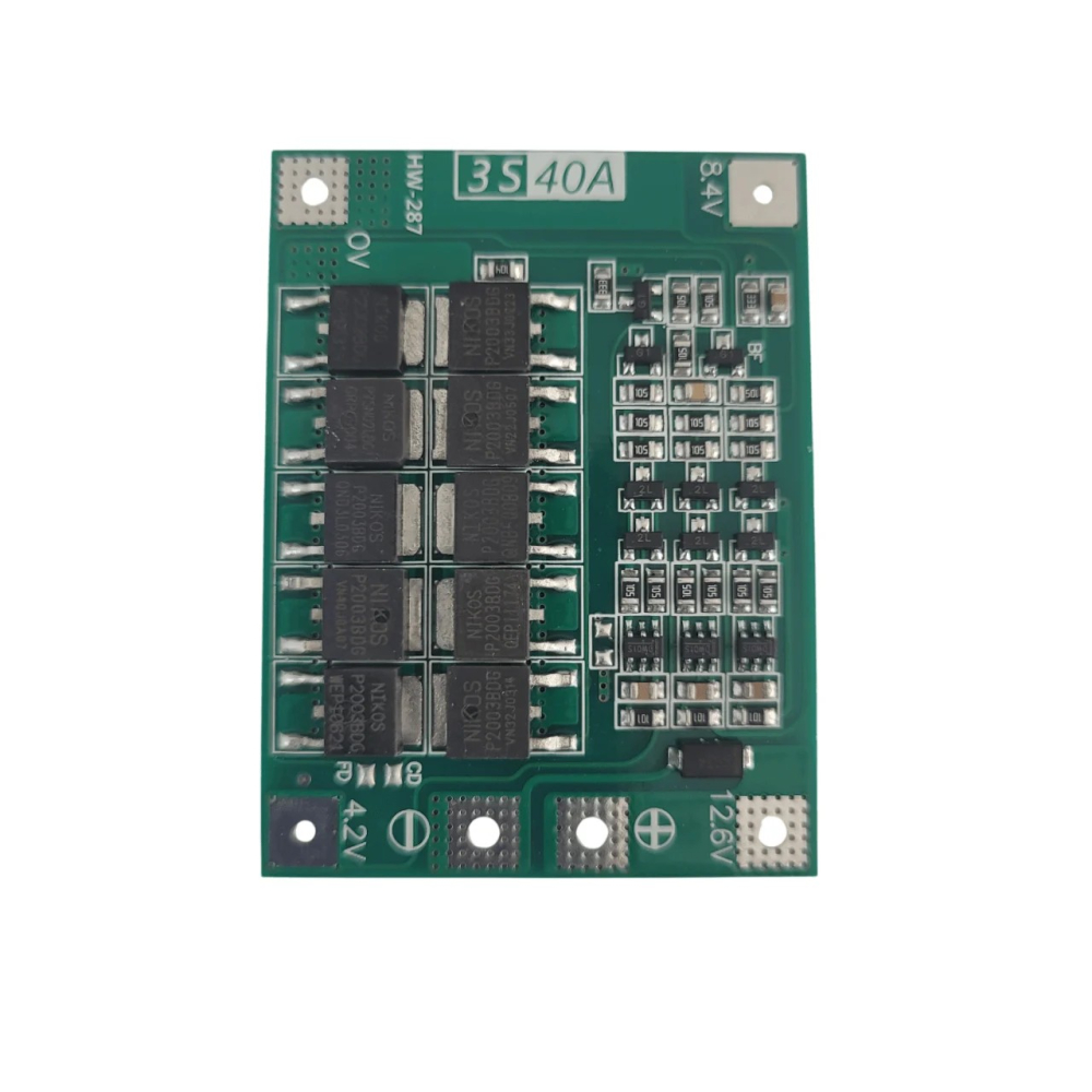 BMS 3S 40A Enhanced, fara balansare, pentru baterii Li-ion (12.6V) [3]