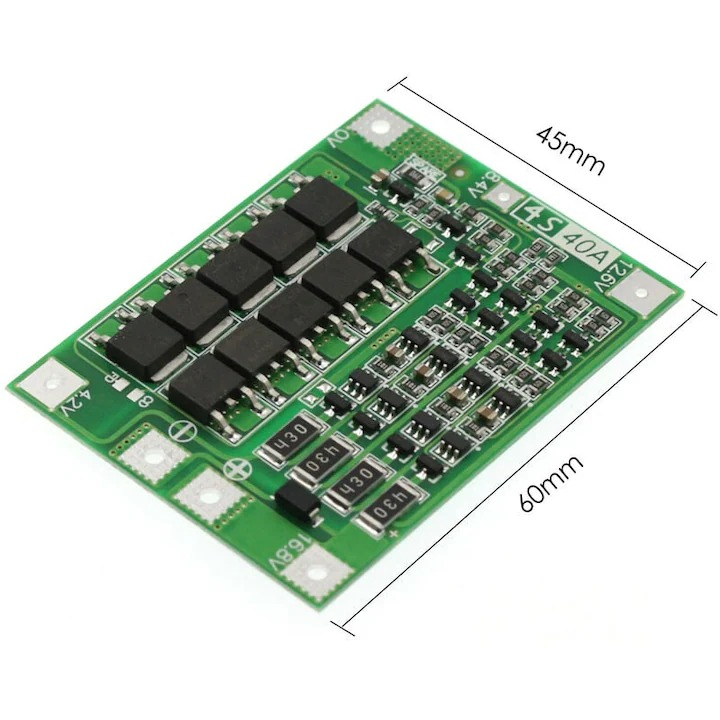 BMS 4S 40A cu balansare pentru baterii Li-ion (16.8V) [2]