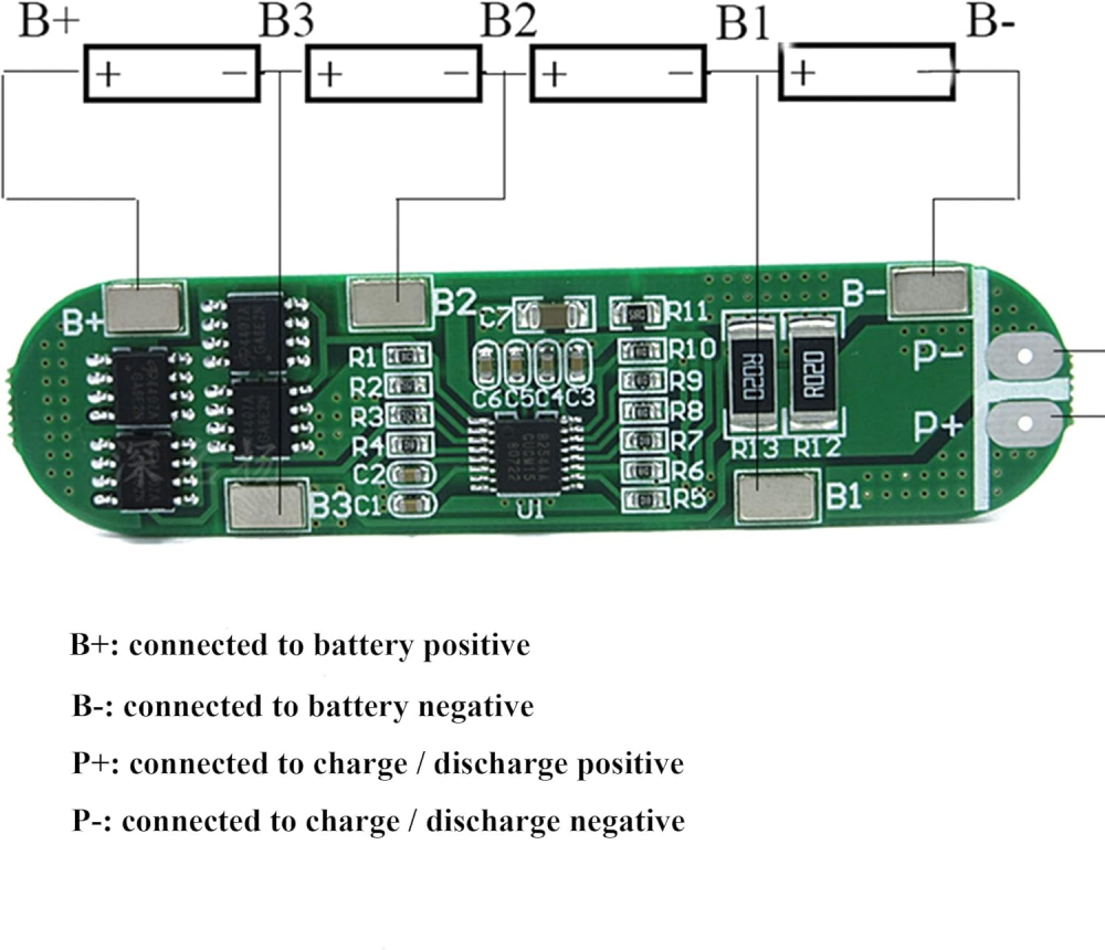 BMS 4S 8A cu balansare pentru baterii Li-ion (16.8V) [3]