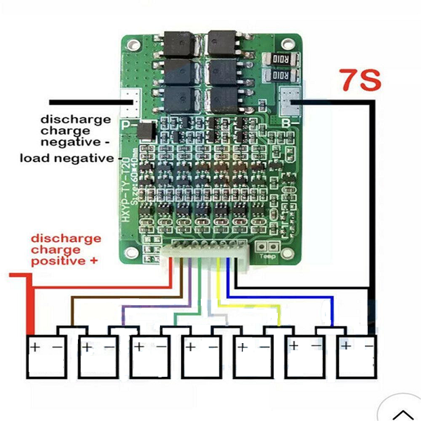 BMS 7S 15A cu balansare pentru baterii Li-ion (29.4V) [5]