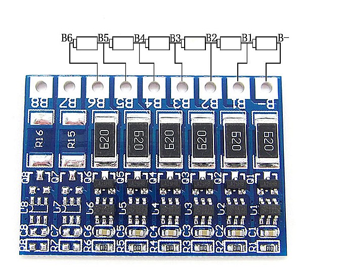 BMS echilibrare pt incarcare acumulator Litiu 5S 18650 balancer [3]