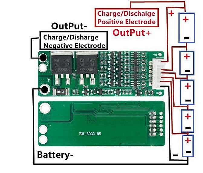 BMS protectie la incarcare 5S Litiu 15A [2]
