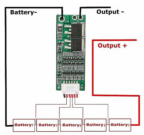 BMS protectie la incarcare 5S Litiu 15A [3]