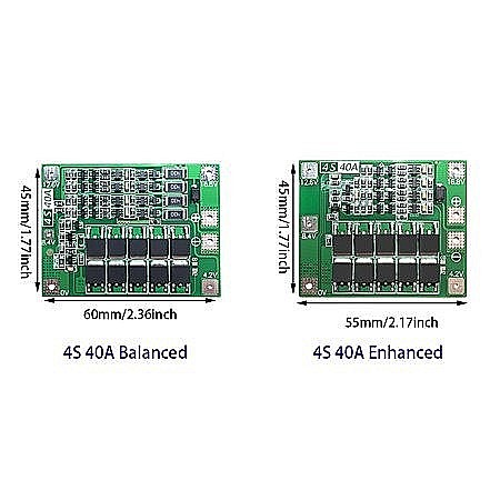 BMS protectie la incarcare Acumulator Litiu 4S 18650, 40A [2]