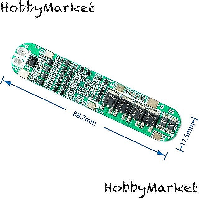 BMS protectie la incarcare acumulatori 5S Litiu 18650 15A [2]