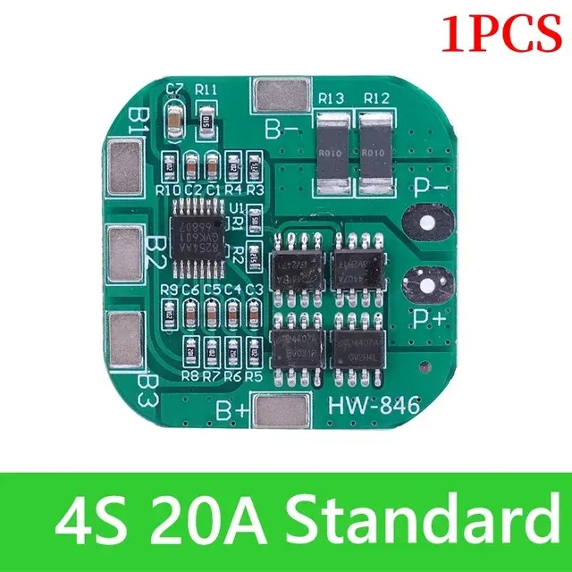 BMS protectie la incarcare acumulatori Litiu 4S 18650, 20A [2]