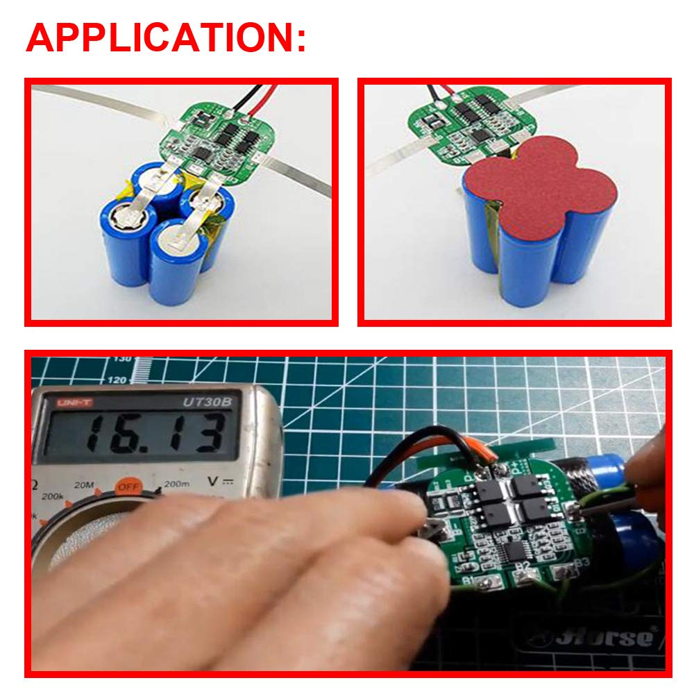 BMS protectie la incarcare acumulatori Litiu 4S 18650, 20A [3]