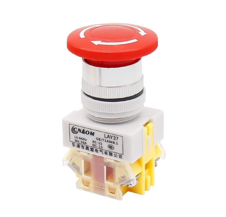 Buton oprire de urgenta LAY37-11ZS, 1NO+1NC, deblocare prin rotire, 22mm [2]