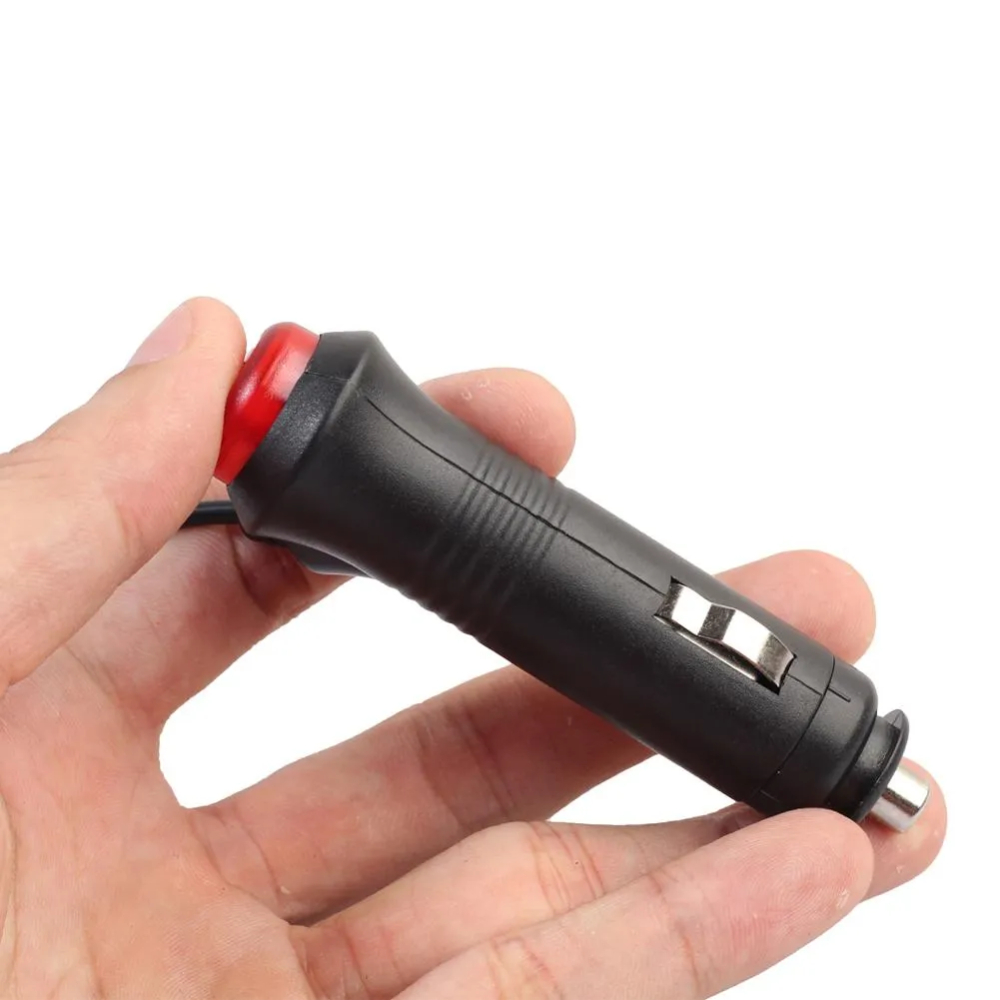 Cablu alimentare bricheta auto tata la DC 5.5x2.1mm tata, cu intrerupator, 48cm [5]