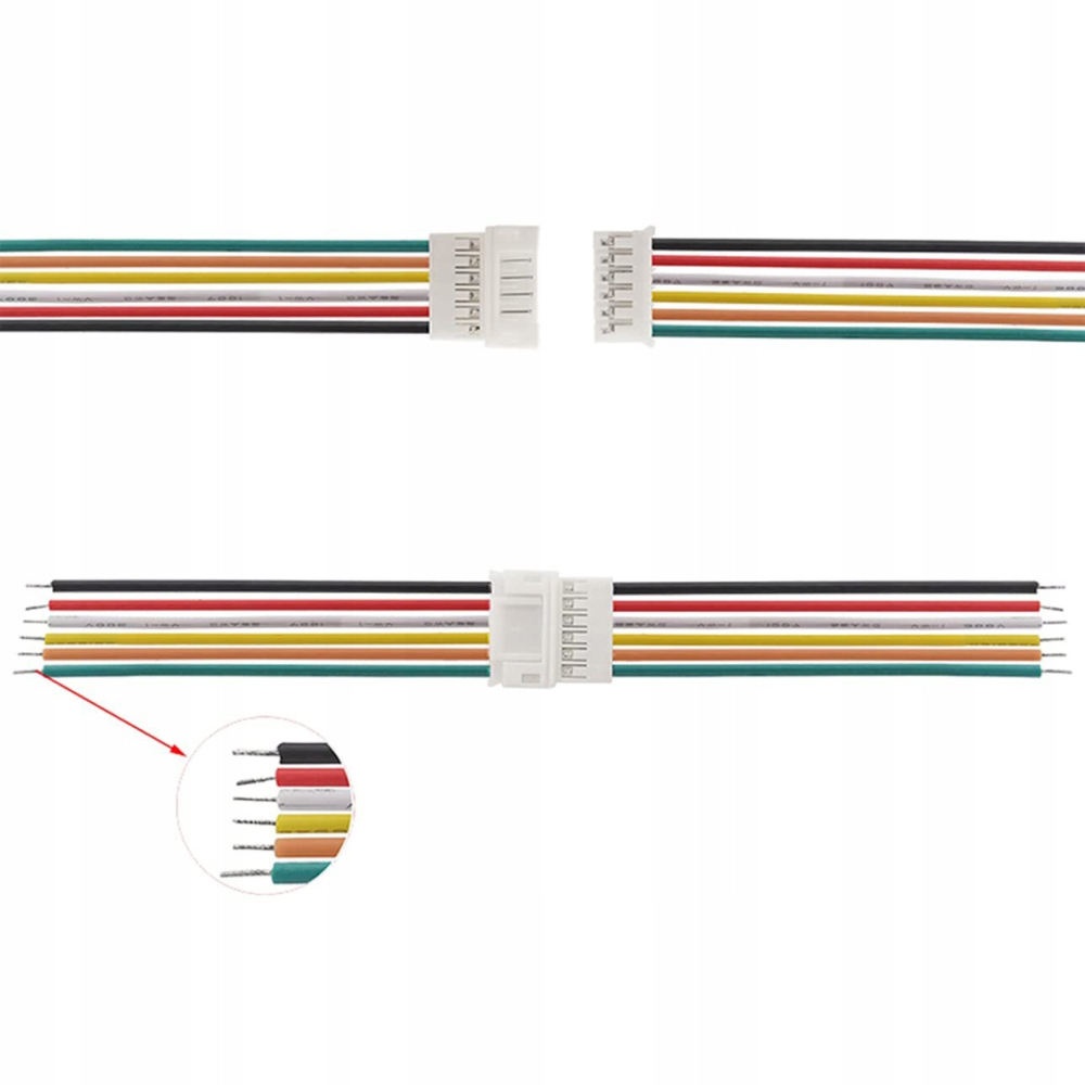 Cablu XH2.54 6P 26AWG pentru balansare acumulatori 5S, mufa mama-tata cu cablu, 20cm [4]