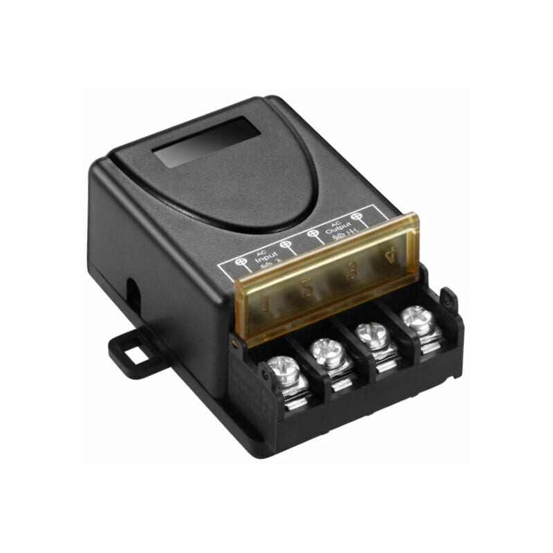 Comutator fara fir cu releu, 40A, 50m, set cu 2 telecomenzi, negru [2]