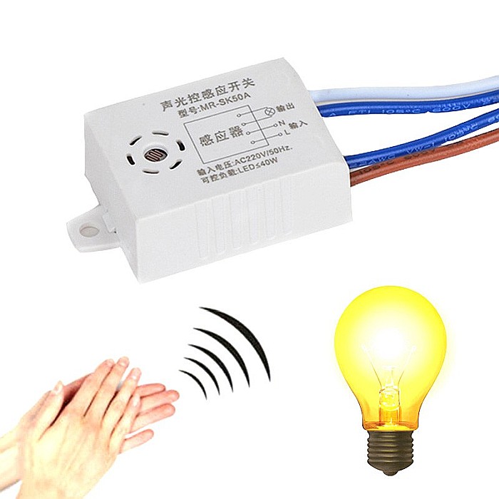 Comutator inteligent MR-SK50A 220V control lumina cu senzor sunet [3]