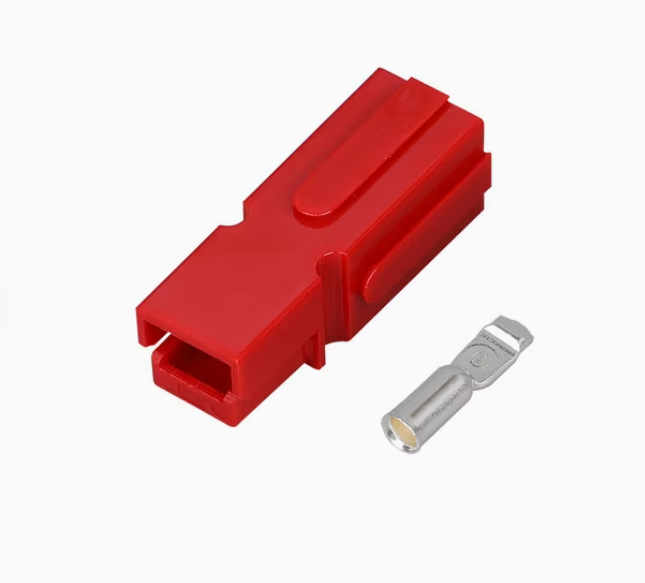 Conector Anderson monopolar 120A, 600V, rosu si negru, set 2 buc [5]