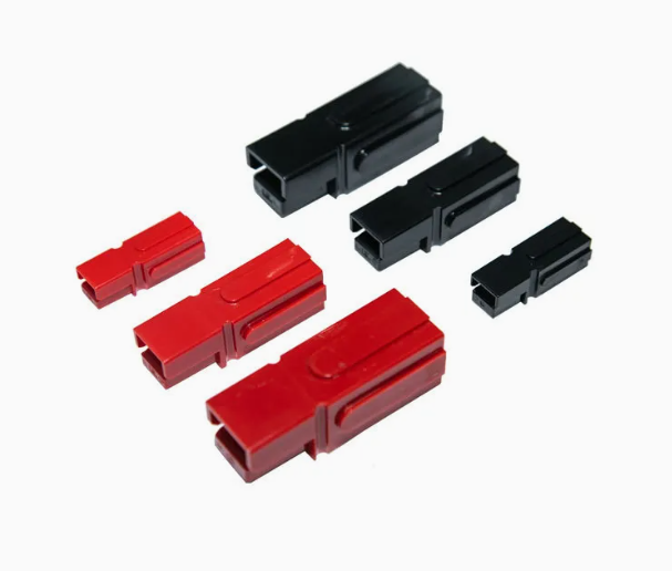 Conector Anderson monopolar 120A, 600V, rosu si negru, set 2 buc [2]