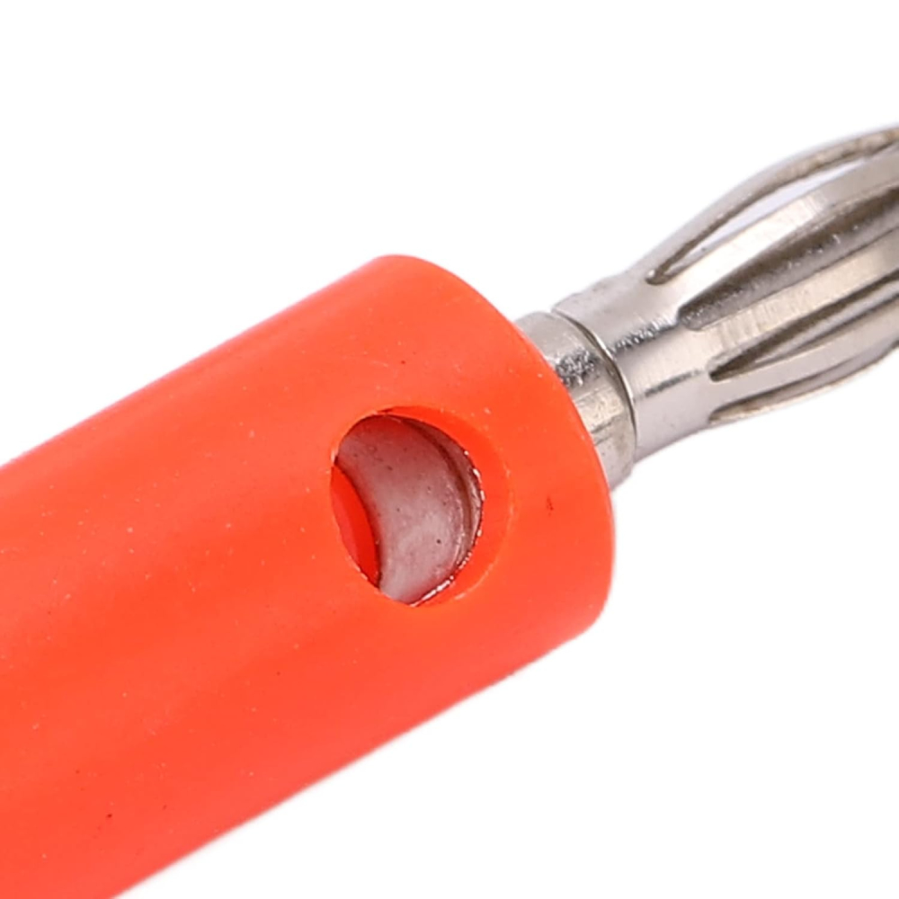 Conector banana tata 4mm, rosu, 6A, 125V AC [2]