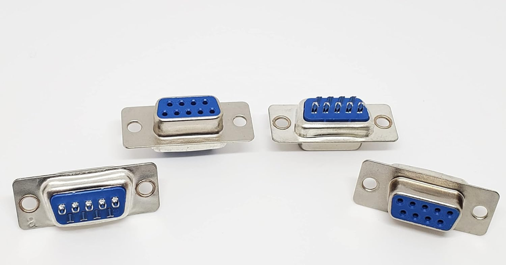 Conector mama DB9 RS232 pentru lipit, montare pe carcasa [2]