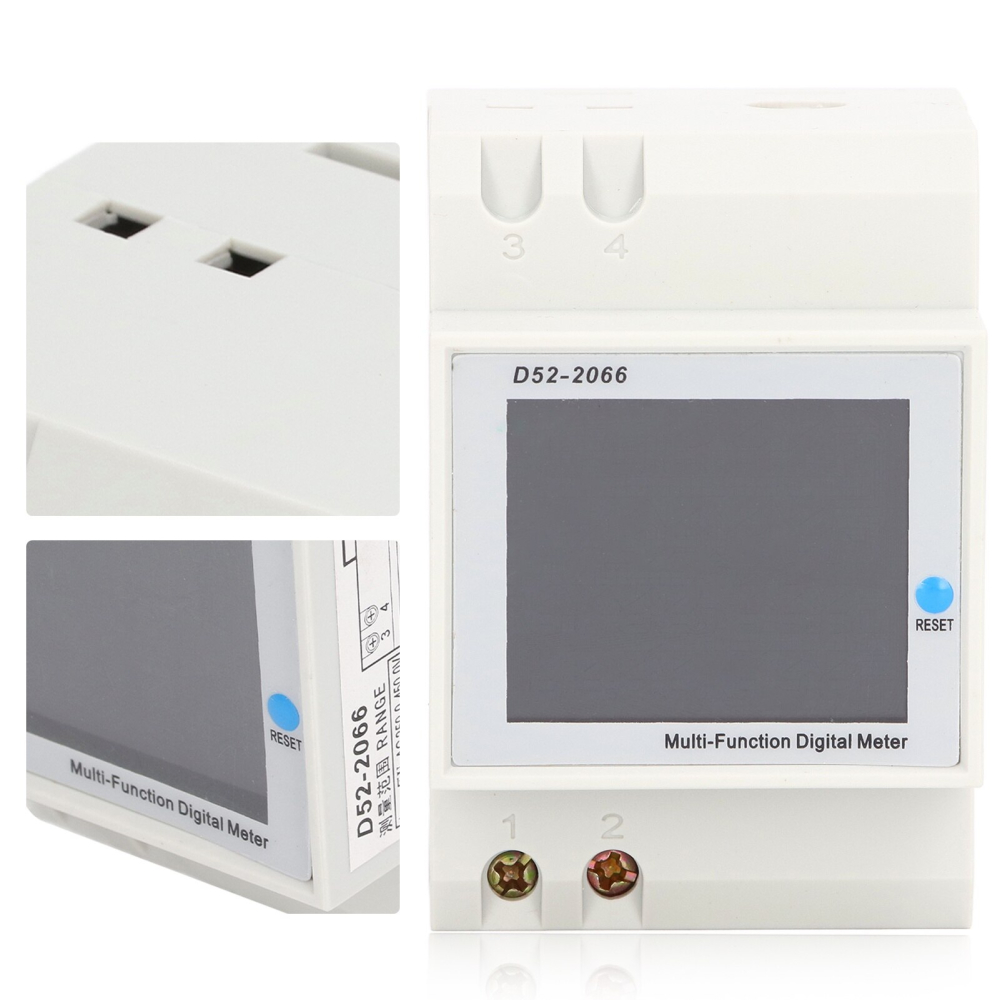 Contor energie electrica D52-2066 LCD color, 40-300V, 100A 99999kwh [9]