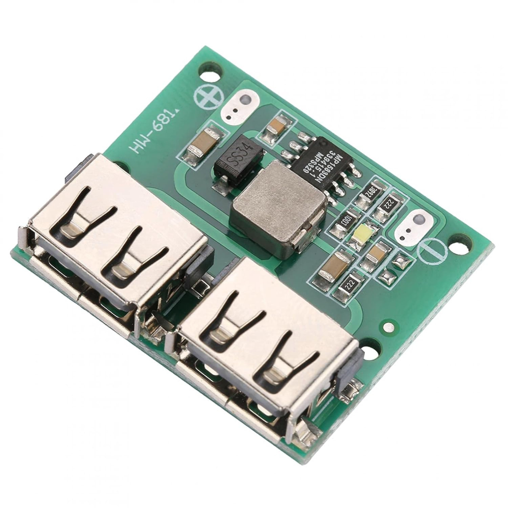 Convertor DC-DC step-down HW-681, 6-26V la 5.2V, 3A, 2x USB-A [2]