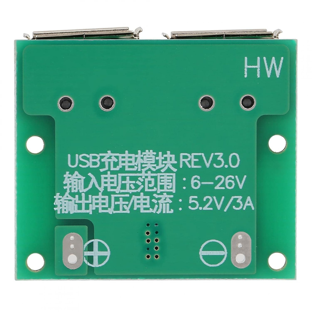 Convertor DC-DC step-down HW-681, 6-26V la 5.2V, 3A, 2x USB-A [3]