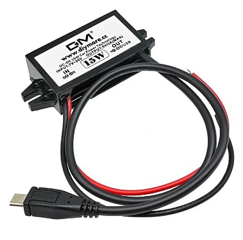 Convertor DC-DC step-down, IN 7-20V, OUT 5V, 3A, cu USB-C, rezistent la apa [2]