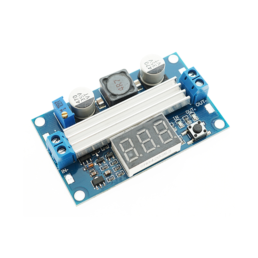 Convertor DC-DC step-up 100W, 3-35V la 3.5-35V, 6A, cu afisaj LED [2]