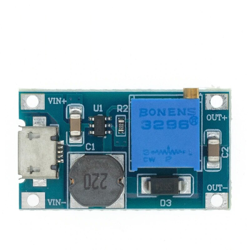 Convertor DC-DC step-up MT3608, 2-24V la 5-28V, micro-USB [3]