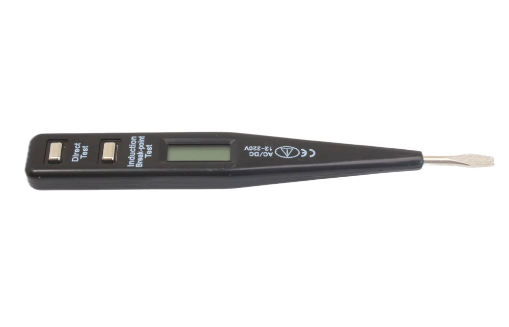 Creion de tensiune digital 12-220V AC/DC, cu afisaj LCD, negru [2]