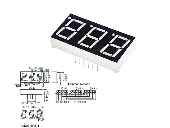 Digit 3 bit catod comun 0.56" [2]