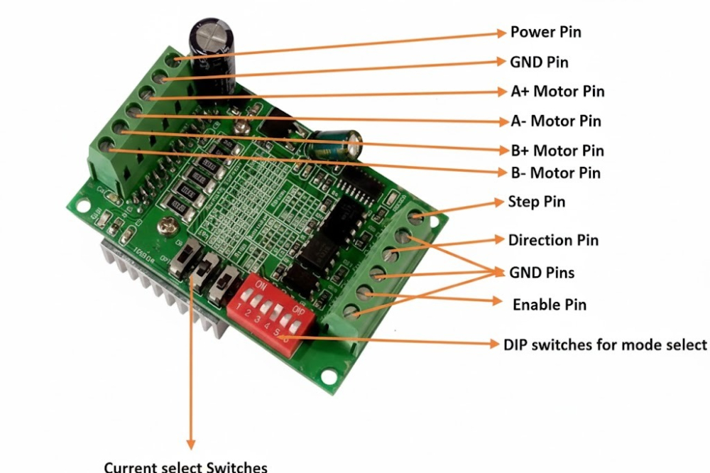 Driver motor pas cu pas TB6560 3A pentru CNC si imprimante 3D, o axa [6]