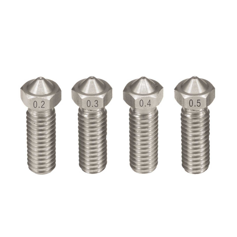 Duza imprimanta 3D Volcano, 0.4mm, filament 1.75mm, filet M6, hexagon 7mm, otel inoxidabil [2]