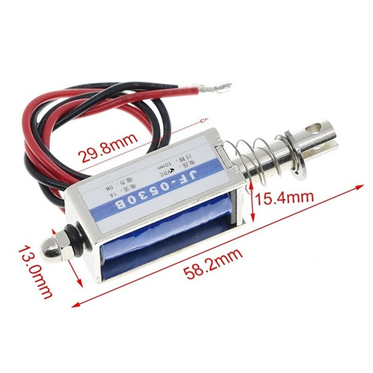 Electromagnet de tragere JF-0530B 24V, 5N, cursa 10mm [3]