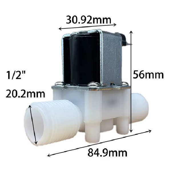Electrovalva Aer / Apa AC220V Filet 1/2" normal inchis [4]