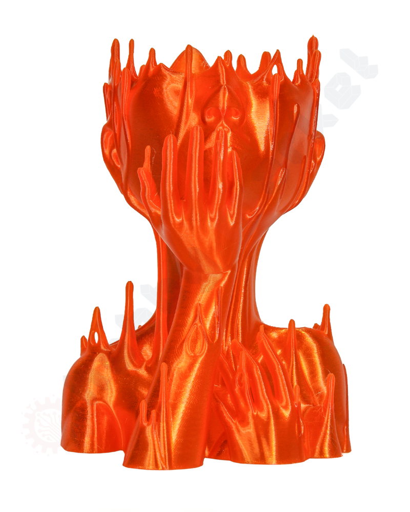 Filament PETG portocaliu aprins transparent 1.75mm, 1kg, Devil Design, imprimantă 3D [2]