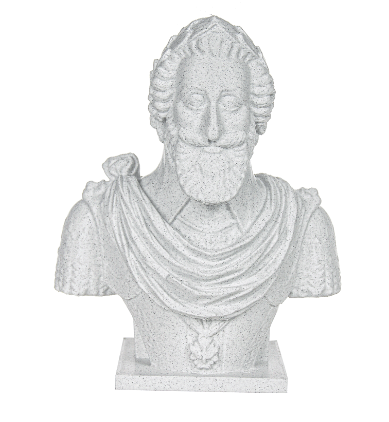 Filament PLA gri marmură deschis (Marble Light) 1.75mm, 1kg, Devil Design, imprimantă 3D [2]