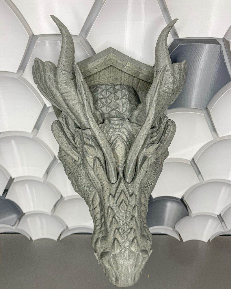 Filament PLA gri marmură închis 1.75mm, 1kg, Devil Design, imprimantă 3D [3]