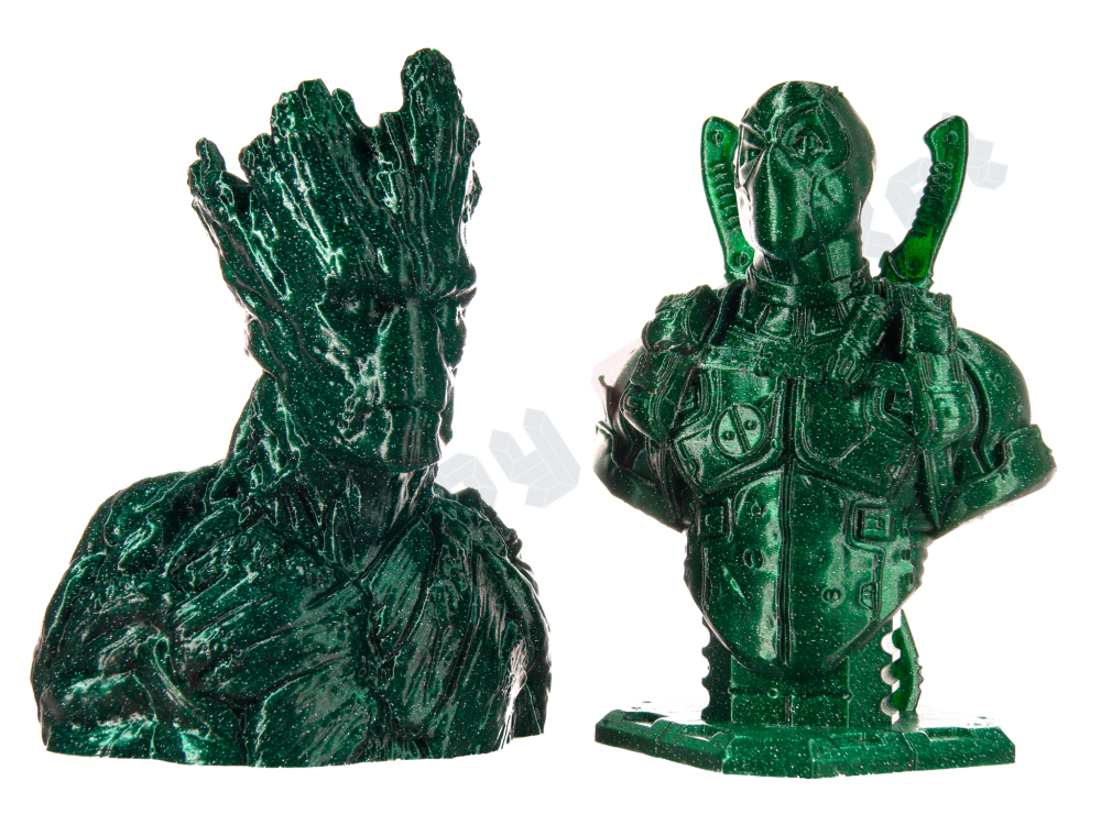 Filament PLA verde Galaxy 1.75mm, 1kg, Devil Design, imprimantă 3D [2]