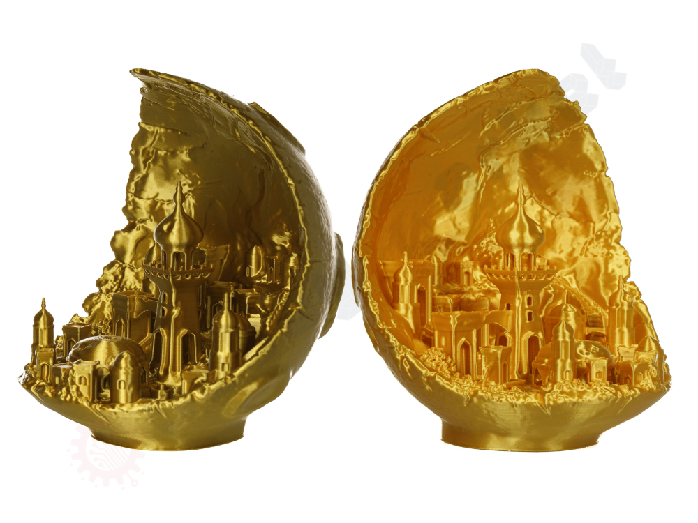 Filament SILK auriu deschis, 1.75mm, 1kg, Devil Design, imprimantă 3D [6]