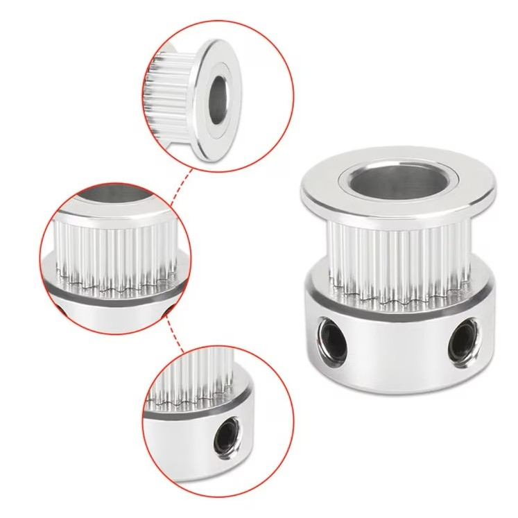Fulie GT2 20 dinti, gaura 8mm, curea 10mm, aluminiu, imprimanta 3D [5]