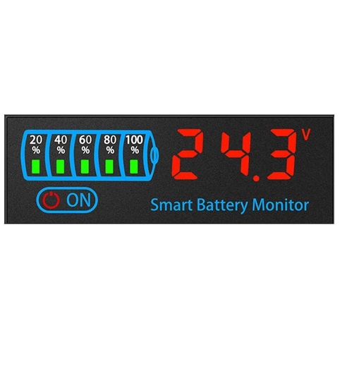 Indicator de incarcare a bateriei, Li-Ion, Pb, LiFePO4, voltmetru pentru baterii, 4V-55V [2]