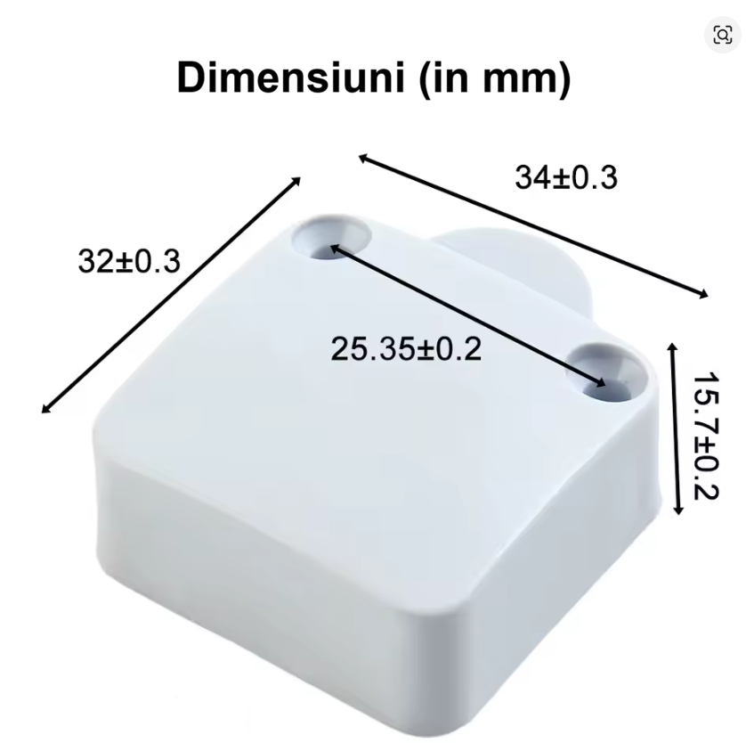 Intrerupator usa dulap pentru iluminare automata, AC 250V, alb, cu suruburi [7]