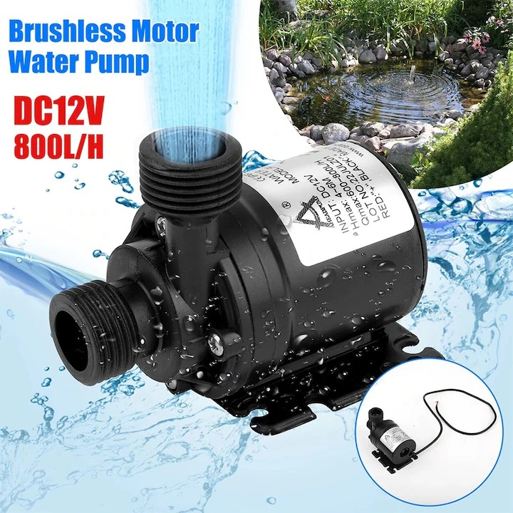 JT-800 Mini pompa de apa solara brushless DC 12V, 24V, 800 lph [5]