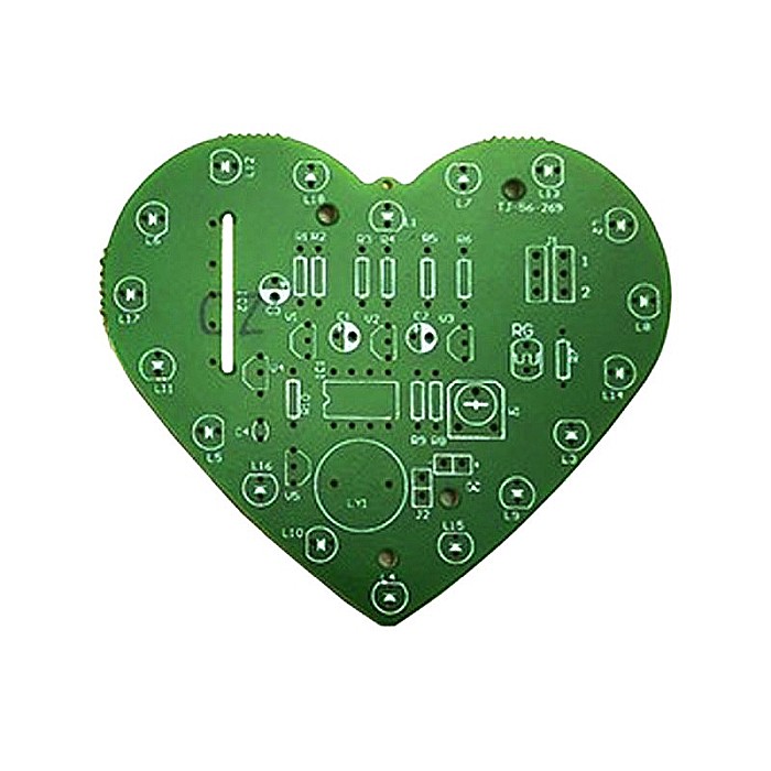 Kit DIY lumini DC 5V forma inima, cu suport baterii 3xAA [3]